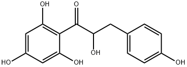 2-Hydroxy-3-(4-hydroxyphenyl)-1-(2,4,6-trihydroxyphenyl)-1-propanone 结构式