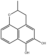 2,3-Dihydro-2-methylnaphtho[1,8-bc]pyran-5,6-diol 结构式