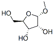甲基ALPHA-D-呋喃核糖苷, 52485-92-4, 结构式