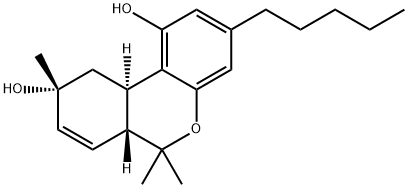 (6aR,9R,10aR)-6a,9,10,10a-Tetrahydro-6,6,9-trimethyl-3-pentyl-6H-dibenzo[b,d]pyran-1,9-diol 结构式