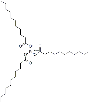 三ウンデカン酸鉄(III) 化学構造式