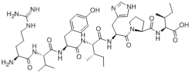 (DES-ASP1,ILE8)-ANGIOTENSIN II Structure