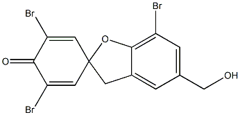 3',5',7-Tribromo-5-(hydroxymethyl)spiro[benzofuran-2(3H),1'-[2,5]cyclohexadien]-4'-one,52498-93-8,结构式