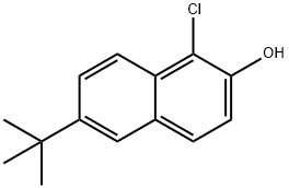 6-(1,1-Dimethylethyl)-1-chloro-2-naphthol Struktur