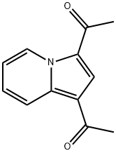 1-(1-ACETYL-INDOLIZIN-3-YL)-ETHANONE 结构式