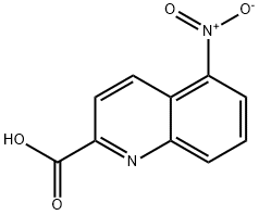 5-nitroquinoline-2-carboxylic acid Struktur