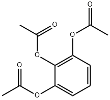 ピロガロールトリアセタート 化学構造式