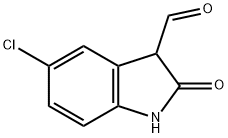 5-氯-2-氧代吲哚啉-3-甲醛 结构式