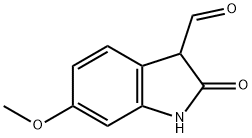 6-甲氧基-2-氧代吲哚啉-3-甲醛 结构式