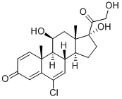 氯泼尼醇 结构式