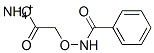 azanium 2-benzamidooxyacetate 结构式