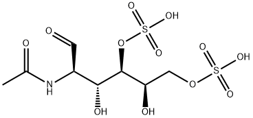 (2S,3R,4S,5R)-2-acetamido-3,5-dihydroxy-1-oxo-4,6-disulfooxy-hexane 结构式