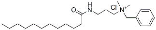 benzyldimethyl[3-[(1-oxododecyl)amino]propyl]ammonium chloride Struktur