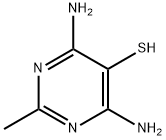 5-Pyrimidinethiol,  4,6-diamino-2-methyl- 化学構造式