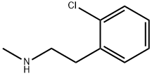 N-[2-(2-クロロフェニル)エチル]-N-メチルアミン 化学構造式