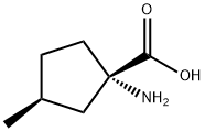 Cyclopentanecarboxylic acid, 1-amino-3-methyl-, (1S-cis)- (9CI) Structure