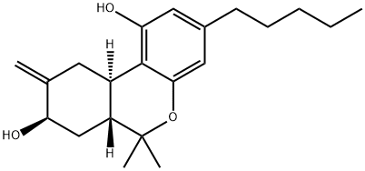 (6aR,8R,10aR)-6a,7,8,9,10,10a-Hexahydro-6,6-dimethyl-9-methylene-3-pentyl-6H-dibenzo[b,d]pyran-1,8-diol Structure