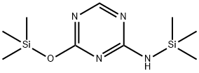 N-(Trimethylsilyl)-4-[(trimethylsilyl)oxy]-2-amine-1,3,5-triazin Struktur