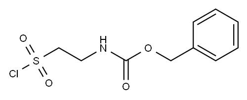 BENZYL 2-(CHLOROSULFONYL)ETHYLCARBAMATE 结构式