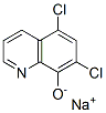 Sodium 5,7-dichloroquinoline-8-olate 结构式