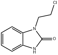 3-(2-クロロエチル)ベンズイミダゾリジン-2-オン 化学構造式
