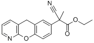 ALFA-METHYL-ALFA-CYANO-5H-[1] BENZOPYRANO [2,3-B] PYRIDINE-7-ACETIC ACID ETHYL ESTER Struktur