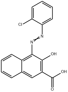 4-[(2-chlorophenyl)azo]-3-hydroxy-2-naphthoic acid 结构式