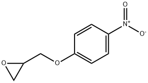 2-[(4-ニトロフェノキシ)メチル]オキシラン 化学構造式