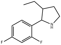 Pyrrolidine, 2-(2,4-difluorophenyl)-3-ethyl- (9CI)|