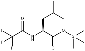 N-(Trifluoroacetyl)-L-leucine trimethylsilyl ester Struktur