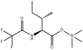 N-(Trifluoroacetyl)-L-isoleucine trimethylsilyl ester Struktur