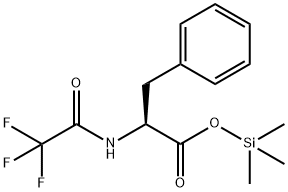 N-(Trifluoroacetyl)-L-phenylalanine trimethylsilyl ester Struktur