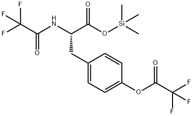 N,O-Bis(trifluoroacetyl)-L-tyrosine trimethylsilyl ester 结构式