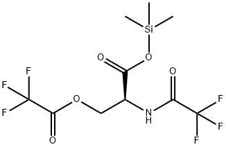 N,O-Bis(trifluoroacetyl)-L-serine trimethylsilyl ester Struktur