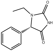 2,4-Imidazolidinedione,1-ethyl-5-phenyl-,(5S)-(9CI) Struktur