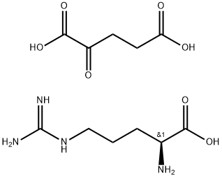 L-Arginine 2-oxopentanedioate Struktur