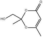 4H-1,3-Dioxin-4-one, 2-(hydroxymethyl)-2,6-dimethyl- (9CI) Struktur