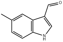 5-メチルインドール-3-カルボキシアルデヒド 化学構造式