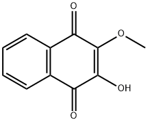 2-Hydroxy-3-methoxy-1,4-naphthalenedione Structure