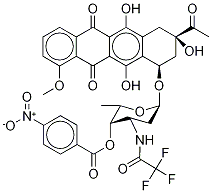 N-Trifluoroacetamido-4’-p-nitrobenzoyl Daunorubicin Structure