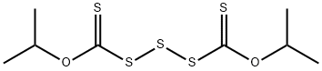 propan-2-yloxy-propan-2-yloxycarbothioylsulfanyldisulfanyl-methanethione Struktur