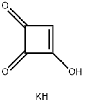 3-ポタシオオキシ-3-シクロブテン-1,2-ジオン 化学構造式