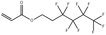 プロペン酸3,3,4,4,5,5,6,6,6-ノナフルオロヘキシル 化学構造式