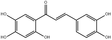 (E)-2',3,4,4',5'-Pentahydroxychalcone 结构式