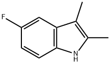 5-フルオロ-2,3-ジメチル-1H-インドール 化学構造式