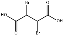 meso-2,3-Dibromosuccinic acid Struktur