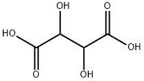 D(-)-Tartaric acid Structure
