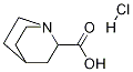 1-Azabicyclo[2.2.2]octane-2-carboxylic acid hydrochloride Struktur