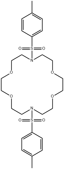 7,16-bis[(4-Methylphenyl)sulfonyl]-1,4,10,13-tetraoxa-7,16-diazacyclooctadecane 结构式