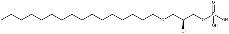 1-HEXADECYL LYSOPHOSPHATIDIC ACID Structure